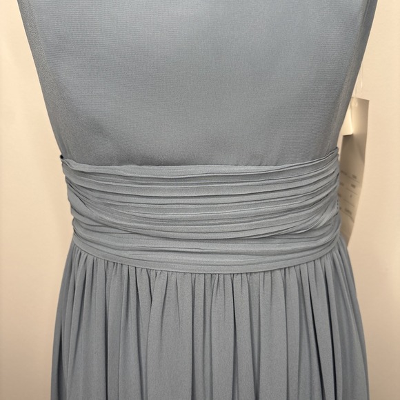 Bill Levkoff SAMPLE Halter Dress Women's 8 Blue Bridesmaid Prom Formal - Picture 3 of 14